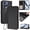 Black, variant on ELEHOLD For Motorola Motorola Edge (2025) Flip PU Leather Wallet Case with Credit Card Slot RFID Protection Kickstand Shockproof Magnetic Closure Protective Cover With Lanyard ,Blue