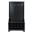 thumbnail image 4 of Atlin Designs Wide Hall Tree with Shoe Storage in Black, 4 of 6