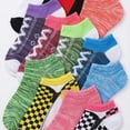 thumbnail image 3 of Colorfut Women's 20 Pairs Colorful Patterned Low Cut/No Show Socks WL39-AB, 3 of 5