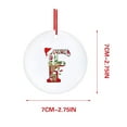 thumbnail image 2 of CASAFUN Letter Ornaments Christmas Tree Decoration Pendant Personalized with Red Hat,26 Letter Christmas Tree Hanging,Christmas Ornament for Xmas Tree Car Window Winter Decor, 2 of 4