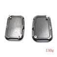 thumbnail image 3 of 1 Par de Cubiertas de Bomba de de Motocicleta con Tornillos de 4 Piezas para FLH Glide 2008 2017 Negro 1, 3 of 6