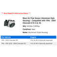 thumbnail image 2 of Mass Air Flow Sensor (Aluminum Style Housing) - Compatible with 1996 - 2004 Chevy S10 4.3L V6 1997 1998 1999 2000 2001 2002 2003, 2 of 2