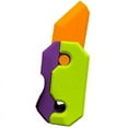 thumbnail image 4 of Giant oversized radish knife toy 3D gravity luminous carrot knife simulation decompression butterfly knife, 4 of 4