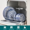 thumbnail image 3 of Malacasa 12 Pcs Dinnerware Sets, Ceramic Plates and Bowls Sets for 4, Scratch Resistant Dishes Set, Dishwasher & Microwave Safe, Vine Flower, 3 of 7
