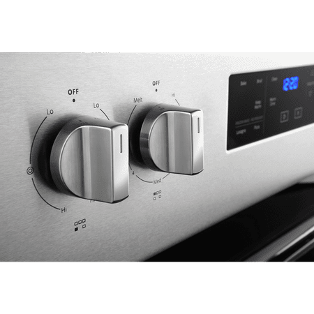 Whirlpool - 5.3 Cu. Ft. Freestanding Electric Range with Self-Cleaning and Frozen Bake - Stainless steel