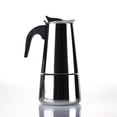 thumbnail image 5 of Cafetera italiana de acero inoxidable con goteo para uso doméstico, cafetera moka sencilla, 5 of 5