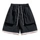 thumbnail image 2 of pstuiky Pantalones cortos para hombre, Pantalones cortos casuales cómodos de moda para hombre, de color liso, con cintura elástica regular, para playa Pantalones cortos cargo, 2 of 9