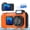 Orange, variant on 4K 10X Zoom Dual Screen Digital Camera Autofocus 2500mAh Battery 32GB Card Waterproof 10M for Diving Snorkeling Family Gatherings Daily Trips Outdoor Adventures Underwater