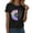 Black, variant on T Shirts For Women Womens Tops Fashion Workout T Shirts Athletic Plus Size Tops Summer Trendy Clothes Short Sleeve Spring Tee