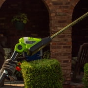 Earthwise LPHT12022 20 Cordless Electric 20 Volt Pole Hedge Trimmer (2Ah Battery and Charger Include)