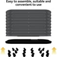 thumbnail image 6 of EuKer Raised Planters with Wheels, 59" Metal Planter Box W/Built-In Water Storage System for Indoor/Outdoor, Gray, 6 of 7