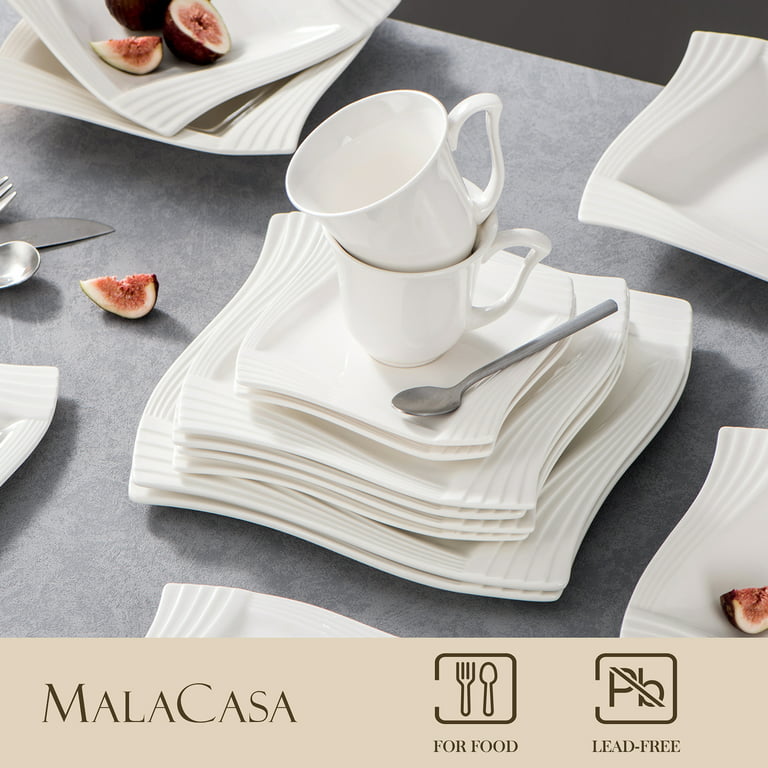 Malacasa Flora 60 Piece Dinnerware Set, Service for 12 & Reviews