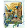 thumbnail image 1 of Cuadros Decorativos Kits de pintura de diamantes en forma especial parcial pájaros flores mosaico artesanal (YXC108) Likrtyny embutido en tela, 1 of 8