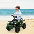 thumbnail image 3 of Costway 12V Battery Powered Kids Ride On ATV Electric 4-Wheeler Quad Car with  MP3 & Light Green, 3 of 10