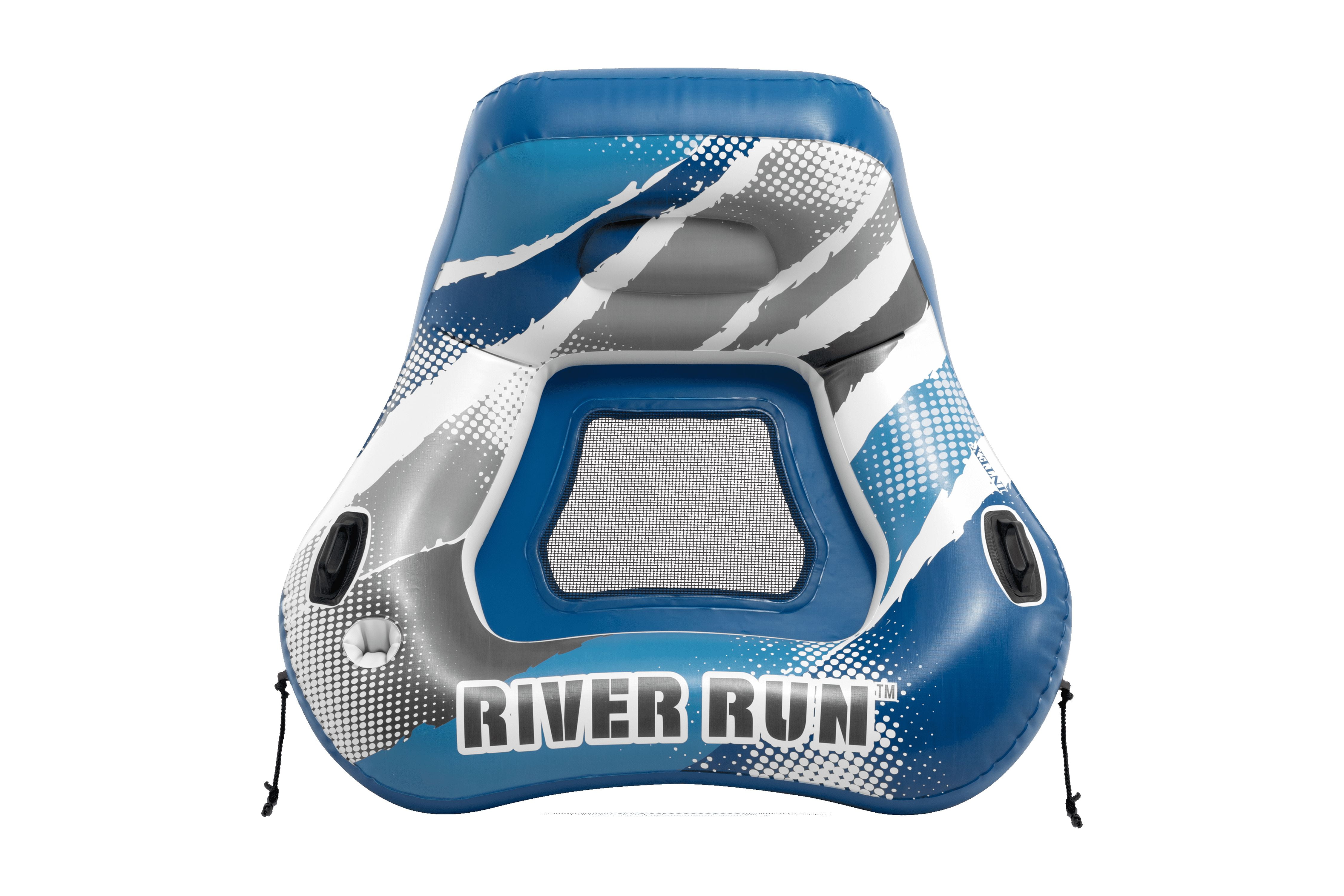 Intex River Run I Wedge - Inflatable Floating Water Lounge with Quick Connects - River Lake Pool