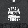 thumbnail image 4 of Inktastic Papas Lil Racing Buddy Girls Baby Dress, 4 of 5