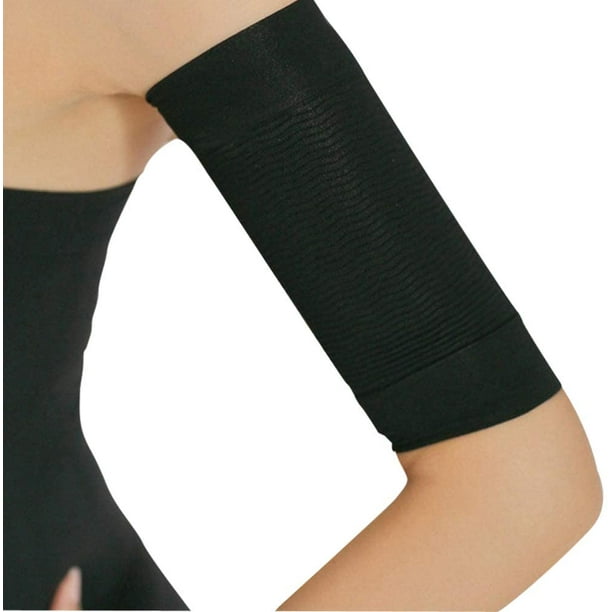 Arm Shaper for Women Compression Sleeves Plus Size Upper Arm Shaper Post  Surgical Slimmer 1 Pair (Black) 