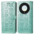 thumbnail image 1 of Funda Cartera FOXDOCK para Honor X9A , Flip PU con Relieve de Gatos y Perros, Tarjetero y Soporte, 1 of 6