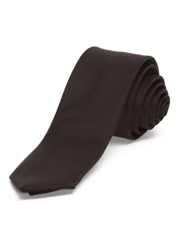 Skinny black tie