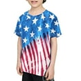 thumbnail image 4 of Hiijoy Big Boys Summer Independence Day T-Shirt Short Sleeve Loose 4th of July T Shirt, 4 of 8