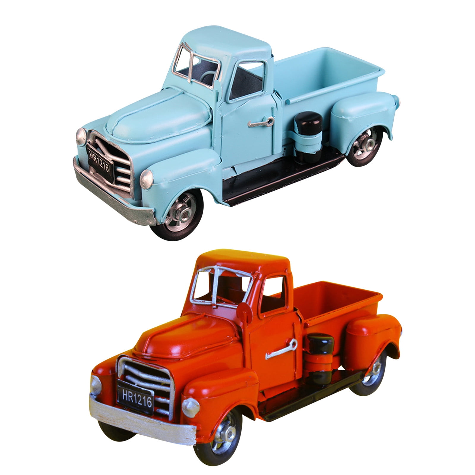 Tiitstoy Retro Vintage Metal Truck Decor, Farm Tabletop Storage