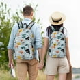 thumbnail image 6 of Daiia Elephant Tree Vintage Canvas Backpack for Men and Women ,Hiking Backpack,Travel Laptop Bag for School,Large Capacity Backpack, 6 of 8