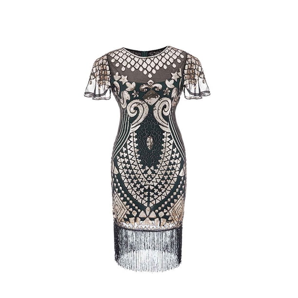 Vestido de Manga Corta para las Mujeres, Cuello en V Impresión Cubrir, Cómodo Vestido de Verano Casual Sexy para Diario
