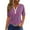 Purple Tops for Women _P, variant on Women's Summer Clothes Short Sleeve Loose Fit Flowy Tunic Tops Vintage Fashion 2024 Henley Neck Flowy Shirts Dressy Casual Tops for Lady Striped Color Block 1/4 Button up Blouse Wine T Shirts XXL
