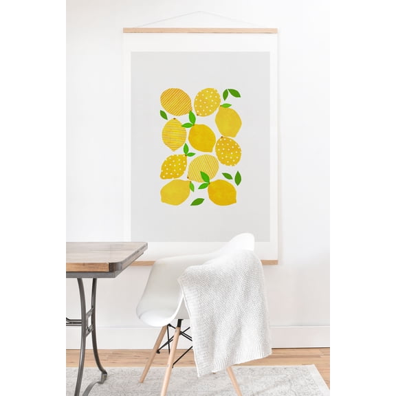 Society6 Lemon Crowd by Orara Studio Art Print and Hanger