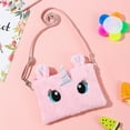 thumbnail image 2 of HAWEE Cartoon Girls Plush Purses and Handbags Unicorn Coin Wallet Pouch Girl Money Change Purse Shoulder Bag, 2 of 3