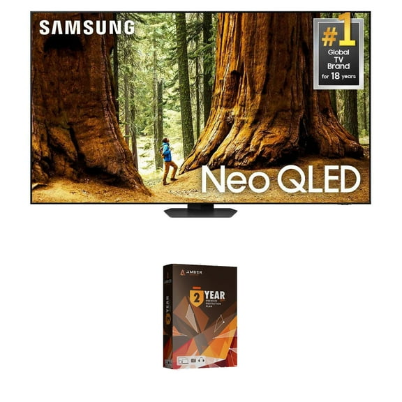 Samsung QN98QN90DAFXZA 98 Inch Neo QLED TV with 4K AI Upscaling and 2 Year Amber Protection Plan (2024)