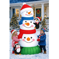 thumbnail image 4 of Firstness 4ft Tall Christmas Inflatables Snowman Blow ups Xmas Inflatable Outdoor Decoration with LED Lights for Yard Garden Lawn, 4 of 5