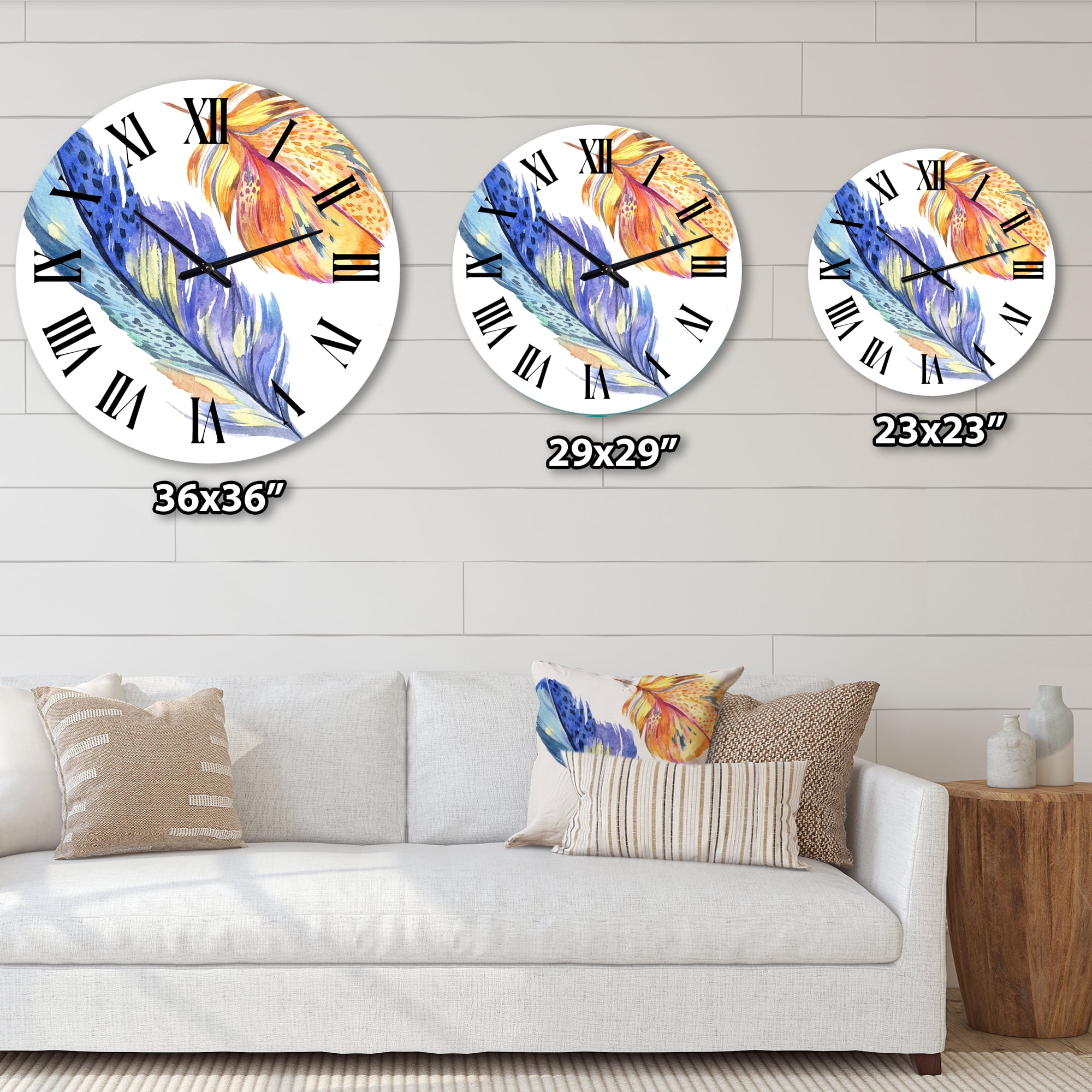 Designart 1 in Bohemian Wall Clock