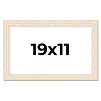 19x11 Frame White Real Wood Picture Frame Width 1.5 inches | Interior Frame Depth 0.5 inches | Barn