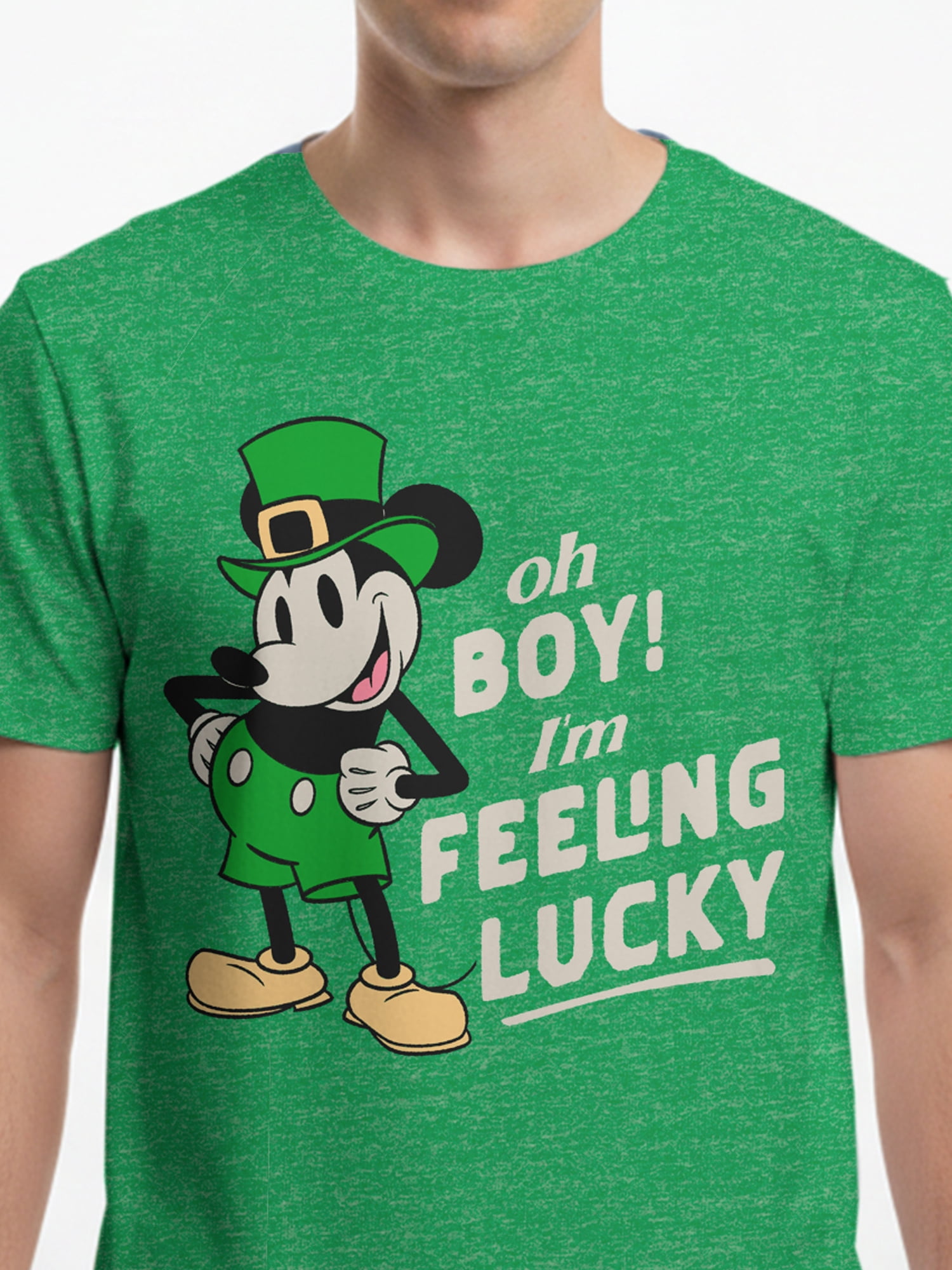 Disney, Men's & Big Men's St. Patrick's Day Graphic Tee, Mickey, Sizes S-3XL