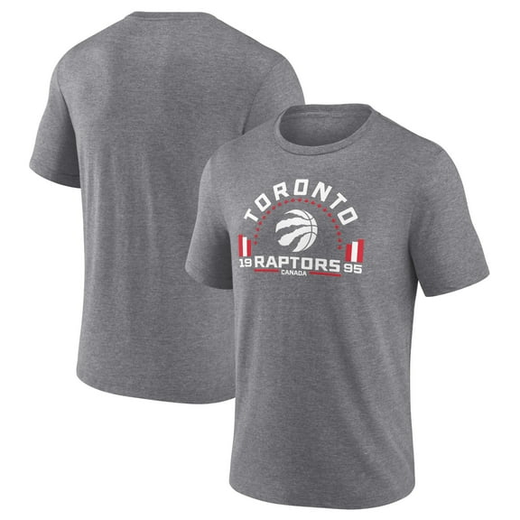 Men's Gray Toronto Raptors Team Freedom Tri-Blend T-Shirt