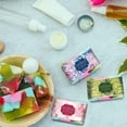 thumbnail image 6 of 90pcs Handmade Wrap Label Tape 9 Styles Lavender Blossom Daisy Honeysuckle Hydrangea Flower Soap Paper Wrapper Label Tags Sleeves Covers Band for Soap Lotion Bars Bath Gift Wrapping, 6 of 9