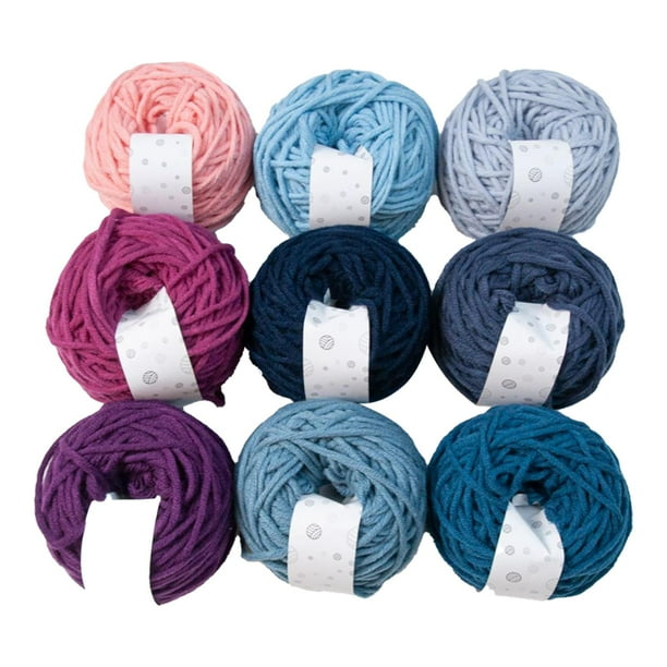 Hilo de crochet para principiantes, hilo de lana, proyectos de crochet, manualidades, costura, crochet suave Estilo C