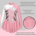 thumbnail image 5 of TiaoBug Kids Girls Shiny Metallic Figure Ice Skating Dress Sequin Floral Print Dancewear, 5 of 5