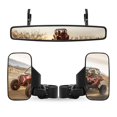 thumbnail image 1 of Set de espejos UTV con visión trasera lateral y central para Polaris RZR Honda, 1 of 6