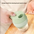 thumbnail image 3 of Juego de cortador de verduras eléctrico de mano 4 en 1, verde, hoja de acero inoxidable, cuerpo de plástico, 3 of 8