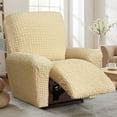 Stretch Seersucker Recliner Chair Cover 4Pieces Country style