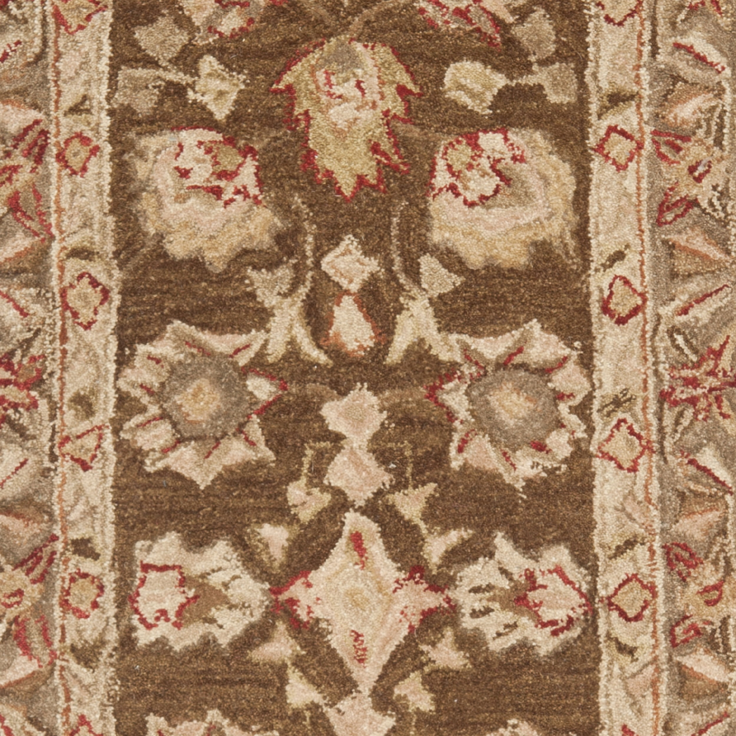 SAFAVIEH Anatolia Venice Floral Wool Area Rug, Brown/Green, 5' x 8'