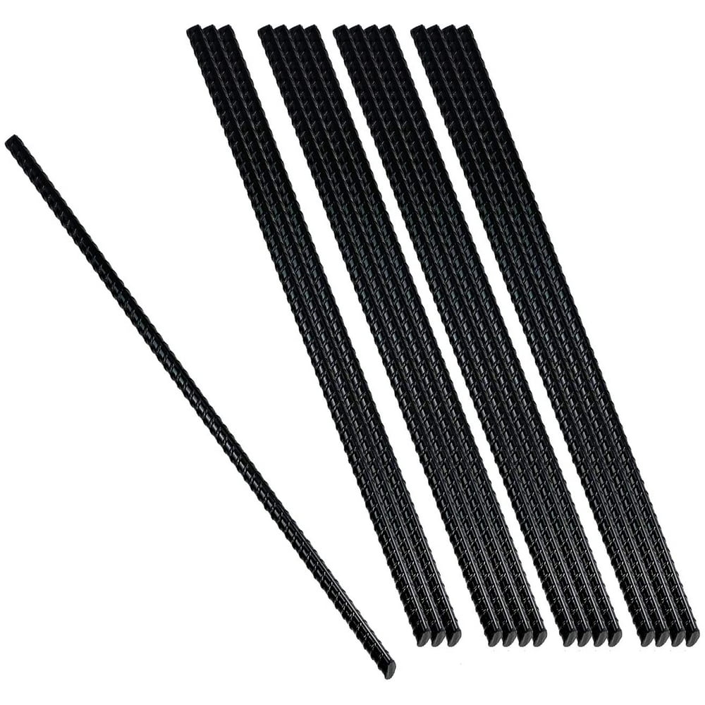 Urbalabs 15" Metal Rebar Garden Straight Camping Stakes (16pcs) Heavy