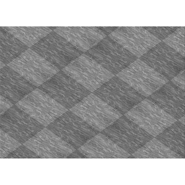 Ahgly Tapis Rectangulaire Lavable en Machine Intérieur Transitionnel Gris Cendré, 2 Pieds x 5 Pieds