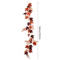 thumbnail image 3 of Boovnll 5.9Ft Fall Garland, Artificial Maple Leaves Garlands Hanging Fall Leaves Garland for Thanksgiving Halloween Indoor Outdoor Mantle Party Decor, Fall Decorations for Home, 3 of 7