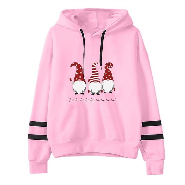 WILLBEST Sudaderas Mujer Ms Christmas Printing Chaqueta con Capucha de Manga Larga Chica