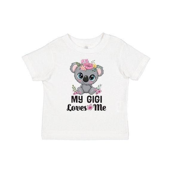 Inktastic My Gigi Loves Me Grandchild Girls Toddler T-Shirt