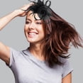 thumbnail image 6 of Aesthetic Mesh Feathered Headband for Women and Girl 1920s Hairband Evening Party Fascinator Hairhoop for Hair Styling, 6 of 12