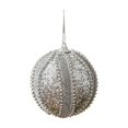 thumbnail image 2 of Silver Glitter Foam Christmas Ball Ornament, Rhinestone Beaded Hanging Bauble for Christmas Tree Decor Wreath Mantel Holiday Home Decor, 2 of 6